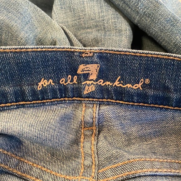7 Seven for all Mankind Bootcut Denim Blue Jeans Women Size 26 - Picture 9 of 10